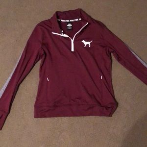 Maroon quarter zip made by pink